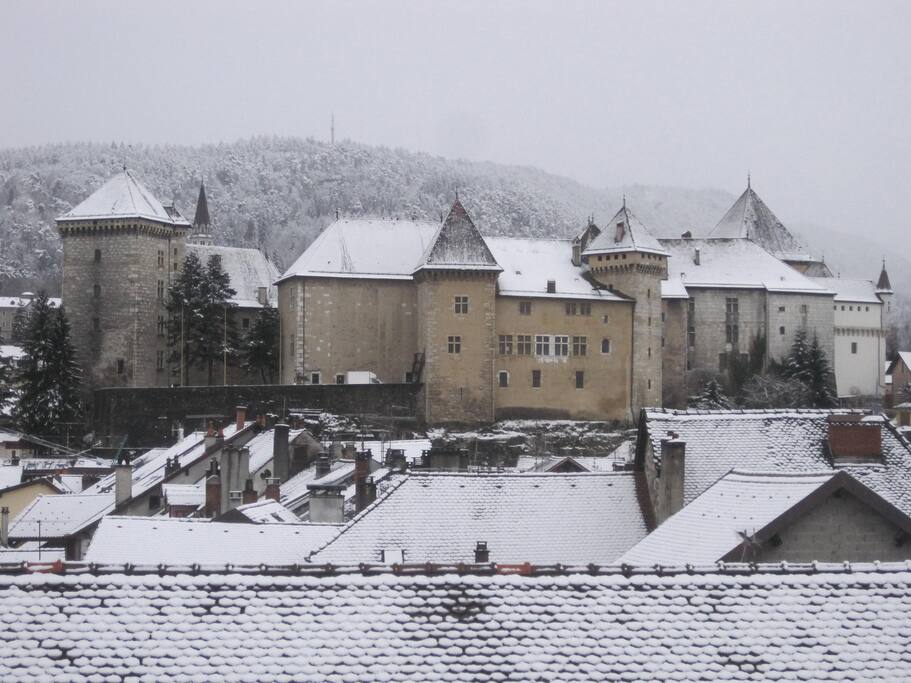 Sous la neige...