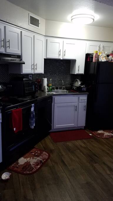 Full access to kitchen, new stove and refrigerator