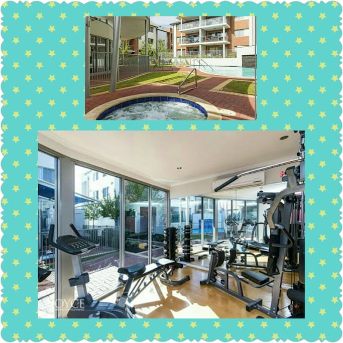 gym and jacuzzi