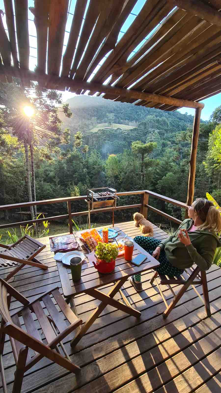 Chalé LuNe vista para montanha e rota turística - Microcasas para