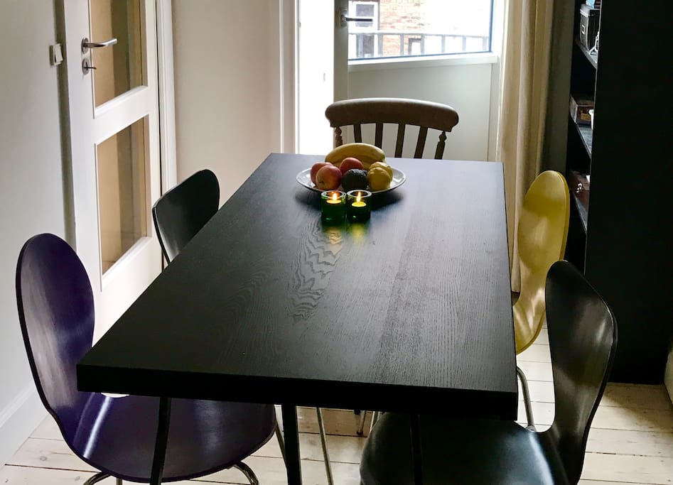 Dining area with little balcony