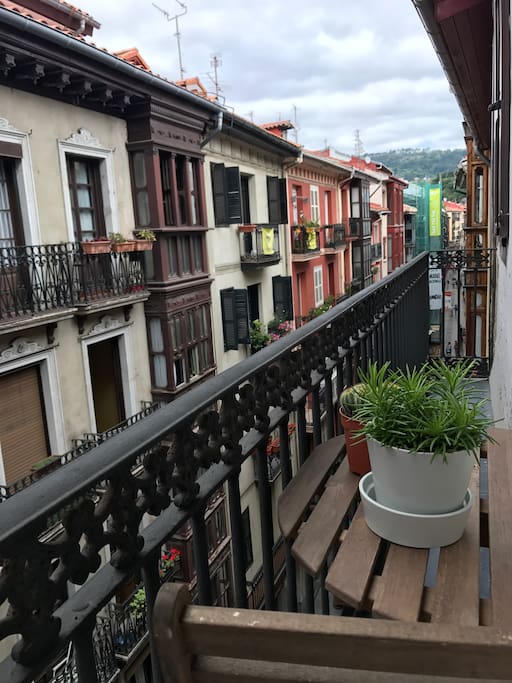 Vista de la calle Artekale desde el apartamento