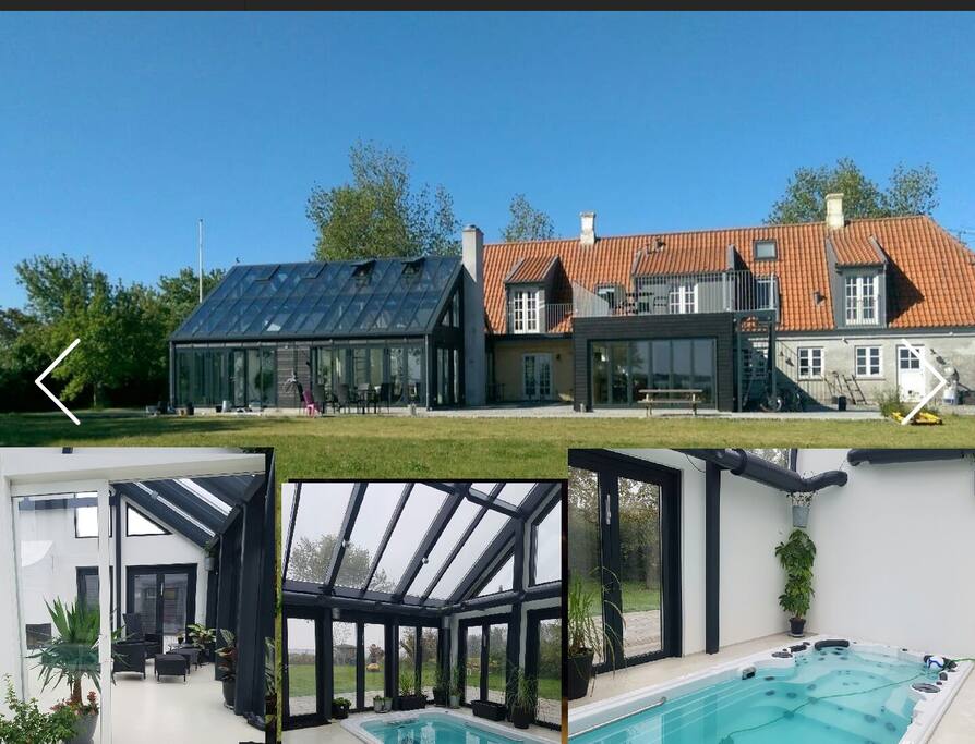 House from east with inside glass house