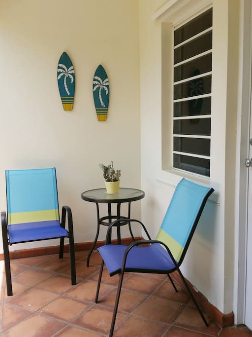 Private entrance to the studio
