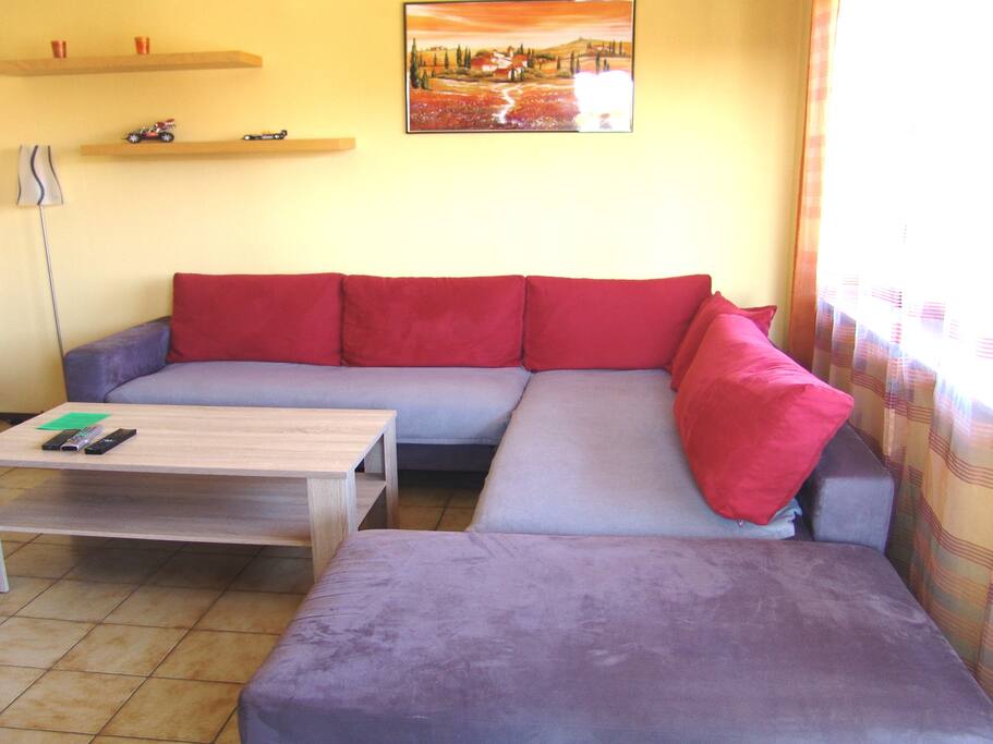 Wohnzimmer große Eck Couch