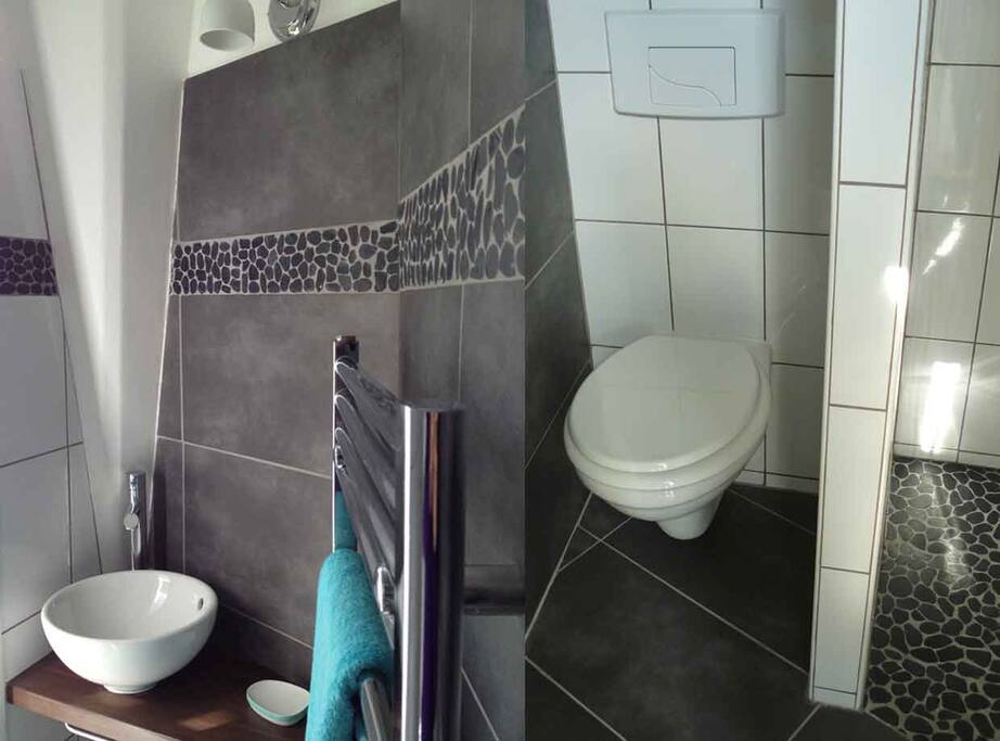 wc et douche lumineux