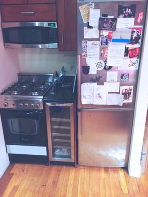 Modern kitchen plus wine fridge