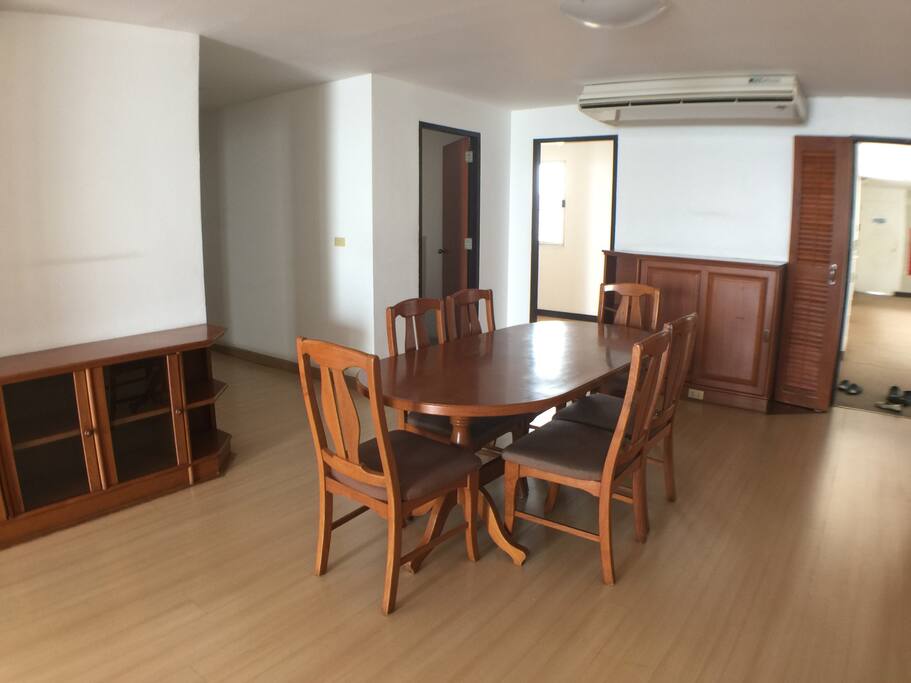 dinning table with six chair.