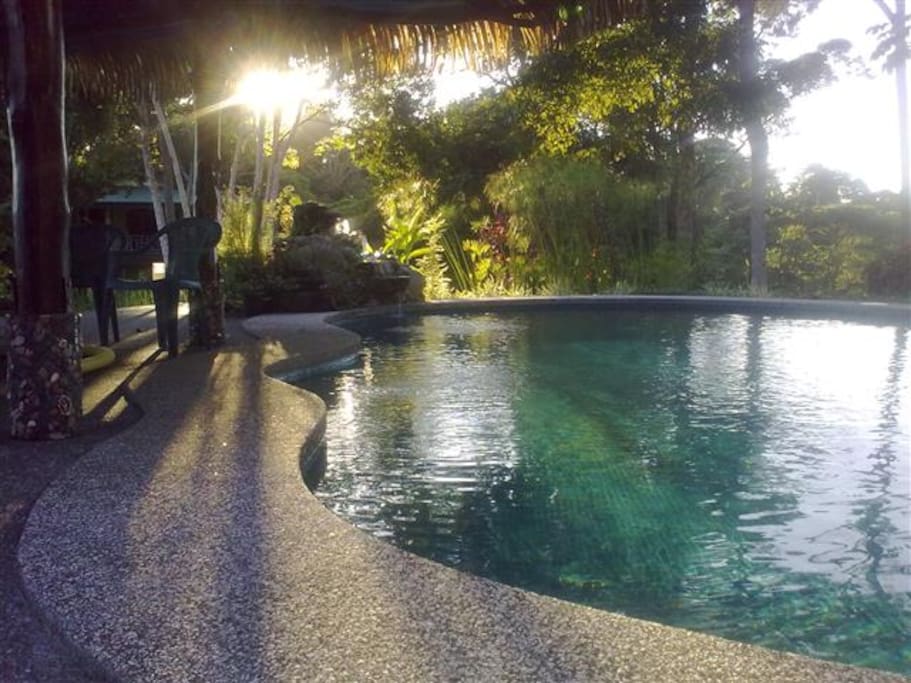 warm salt water pool