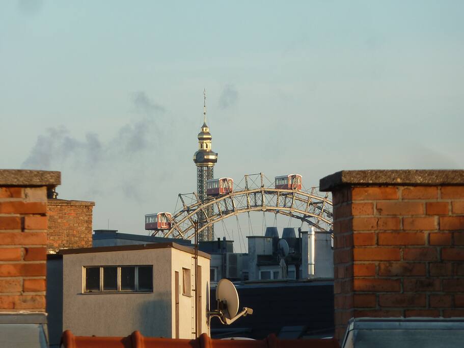View to the "Prater Riesenrad"