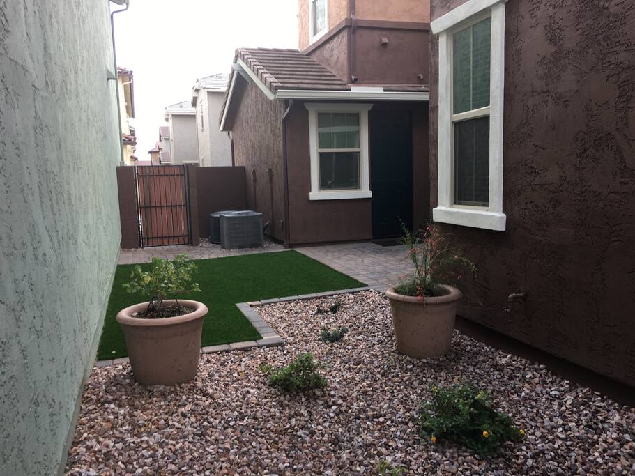 View of your private separate entrance from the garden.