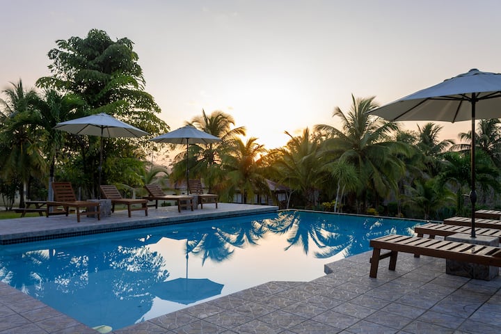 Private Luxury Room w/ Garden Views & Pool Access in San Ignacio