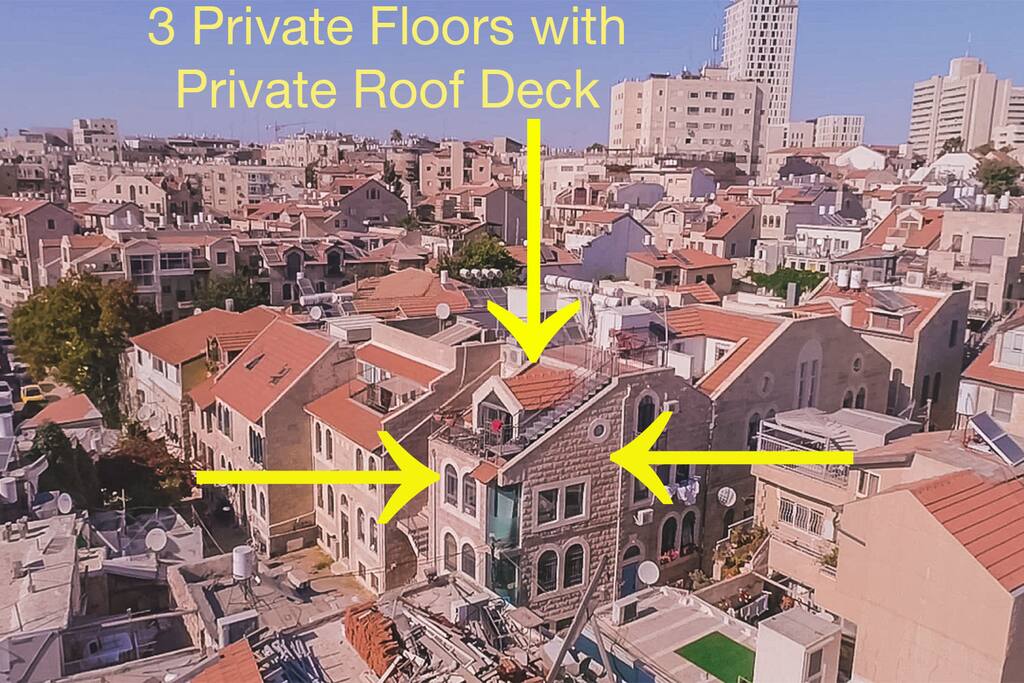 Aerial view of apartment