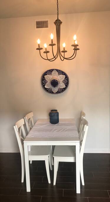 Dining table with four chairs