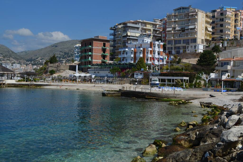 The beach is 50 meters away