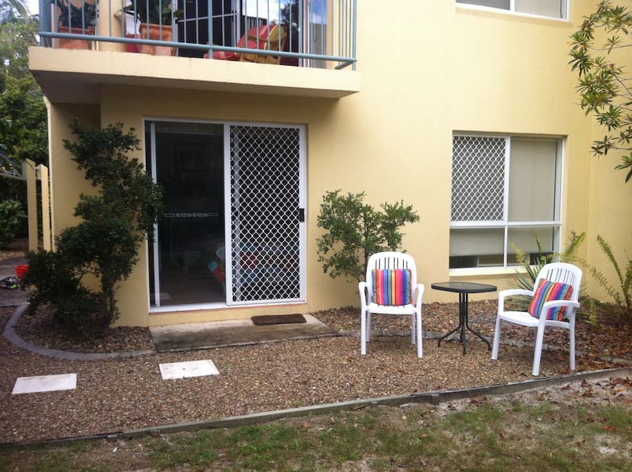 Relax in the garden Lounges supplied.
