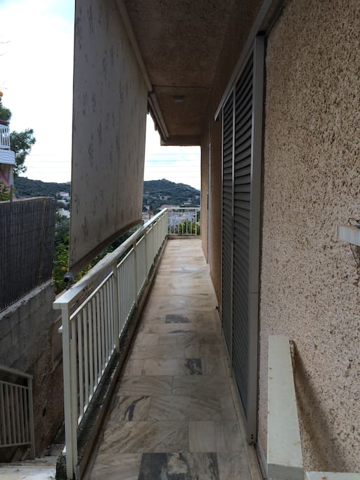 Entrance to the main door of the house