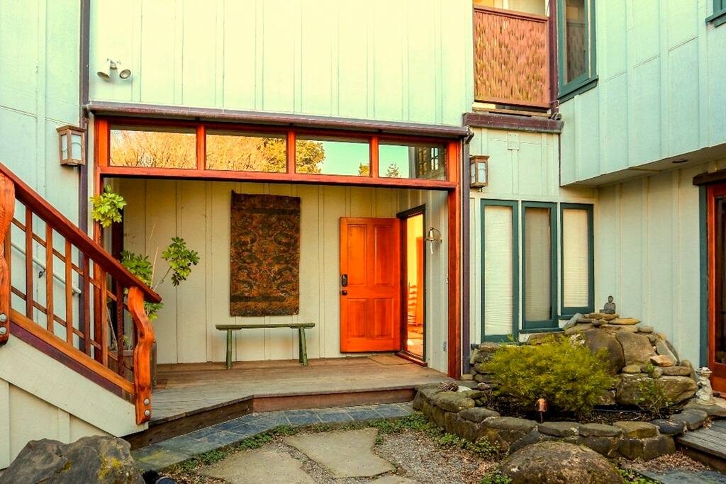 The entrance