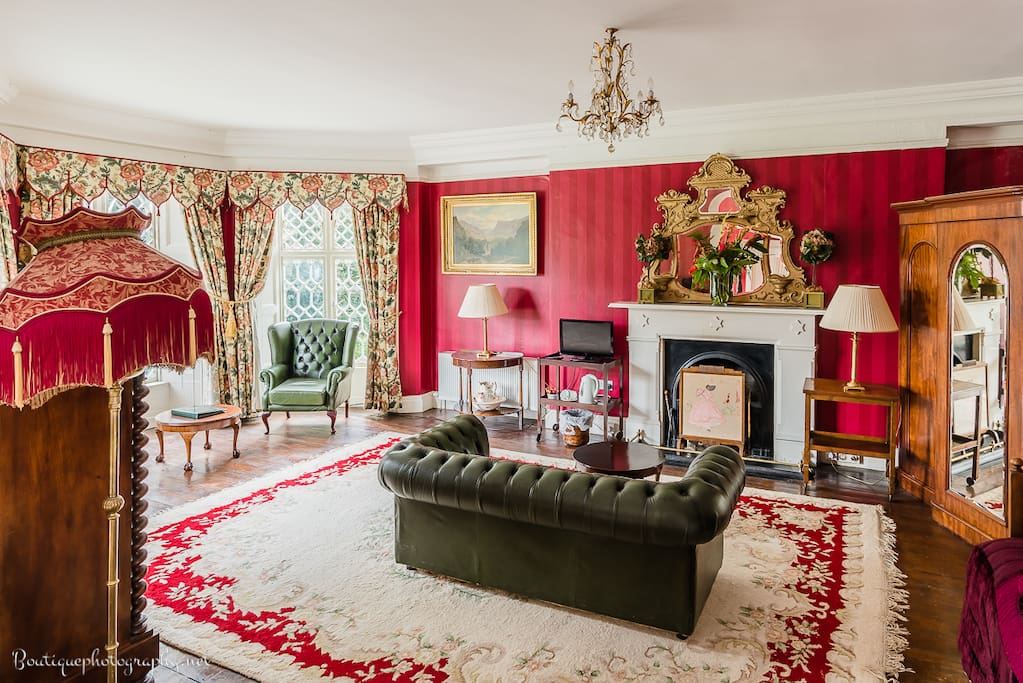 The Red Room sitting area