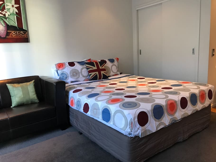 Comfy queen size bed and lots of wardrobe space