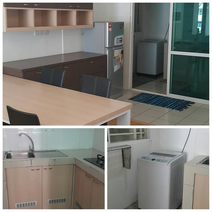 kitchen and laundry area
