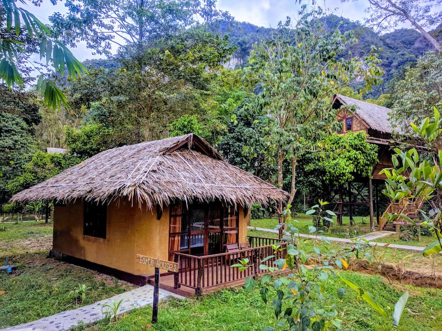 Earth House in the jungle