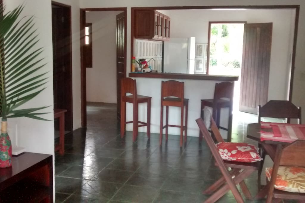 cozinha americana e sala