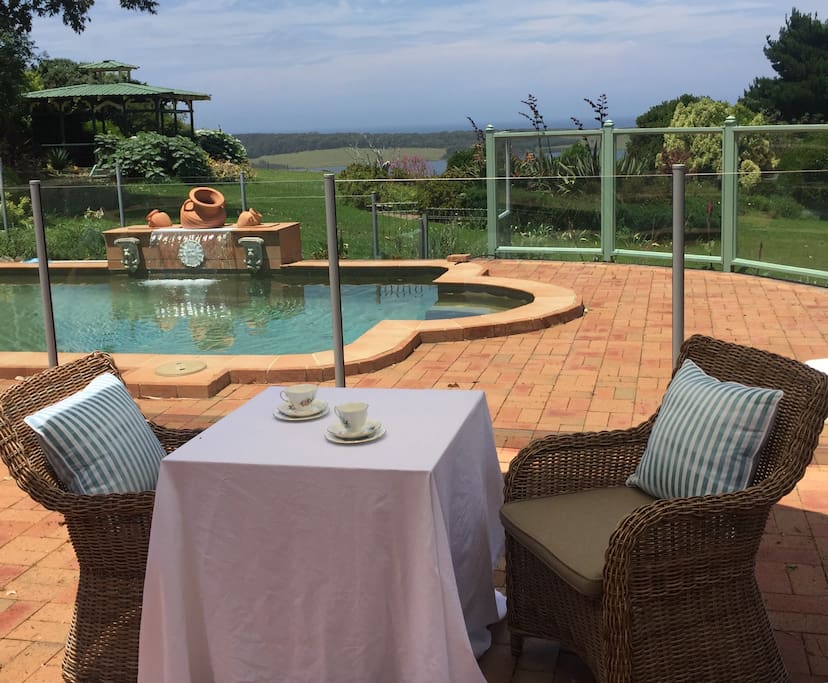 Enjoy breakfast on the terrace