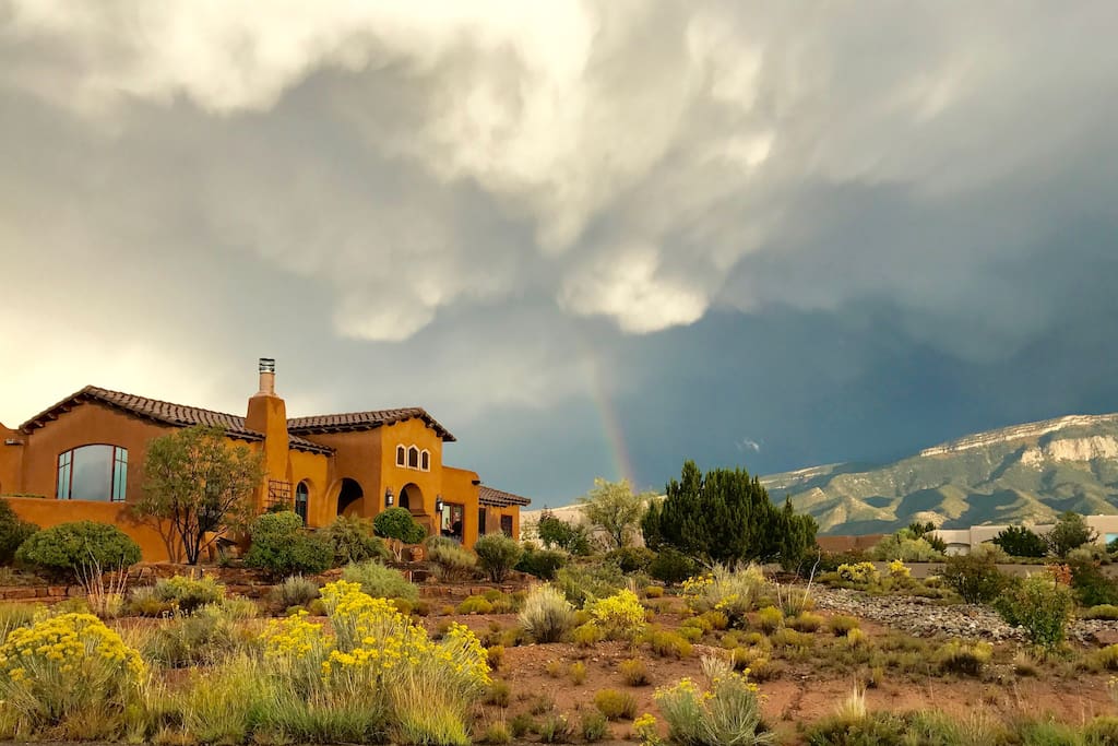 view of the house and mountain