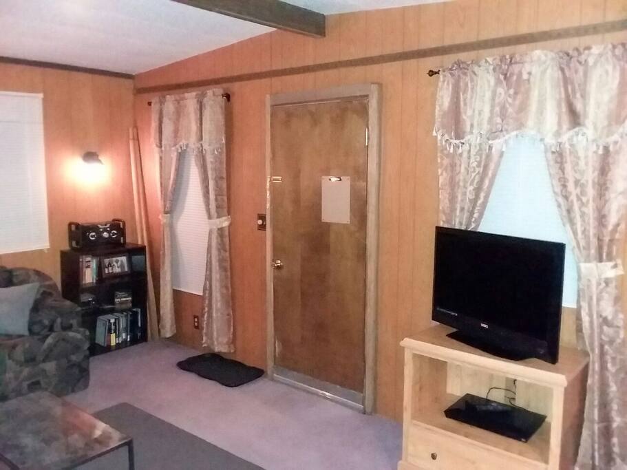 Front entry and living room