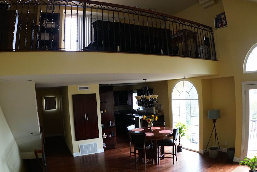 Living room and another bedroom/office upstairs