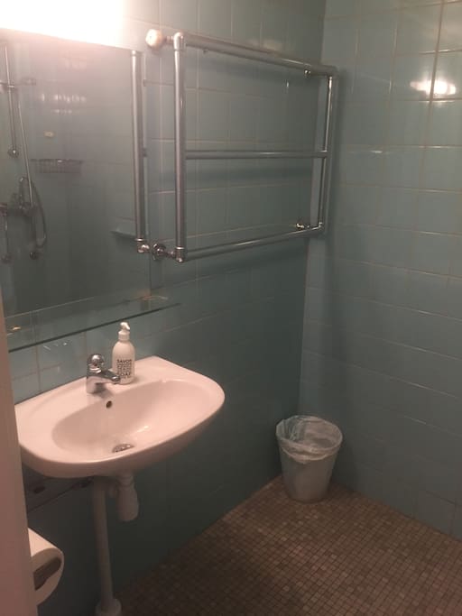 Bathroom which belongs to the Doublebed room