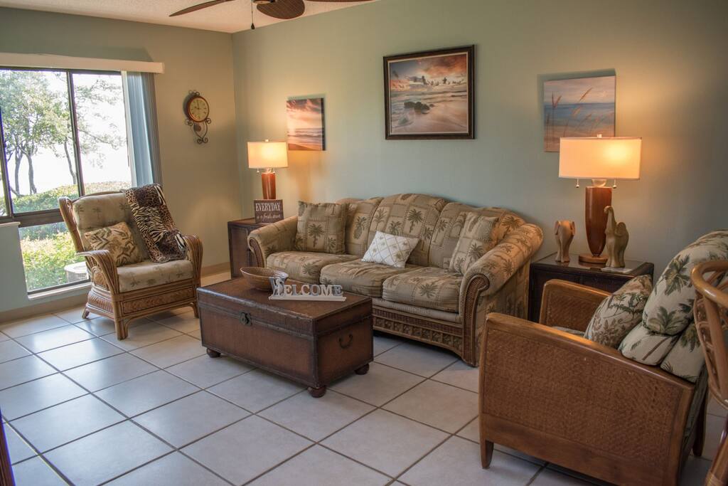 You can also see the beautiful view from the living room
