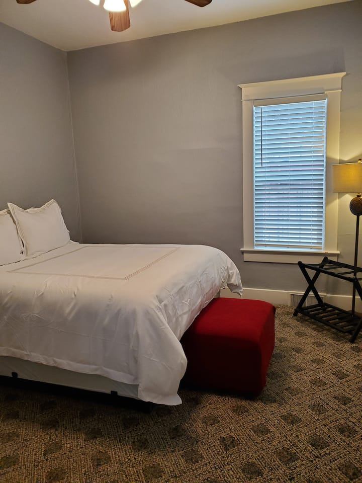 Bedroom #2 also featuring a comfy queen and cozy feel.