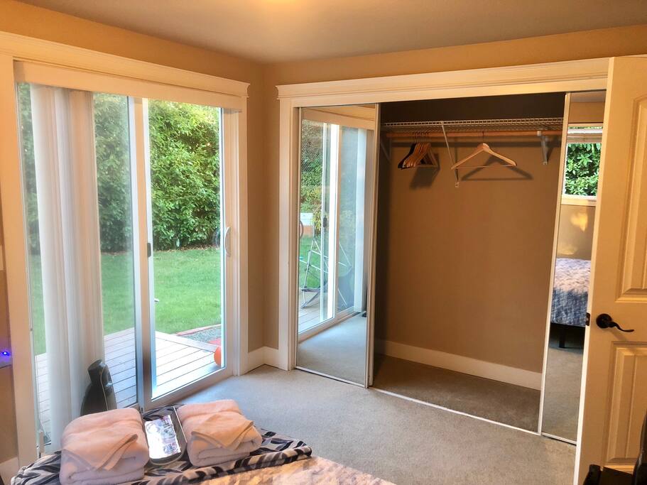 Large Closet with Hangers