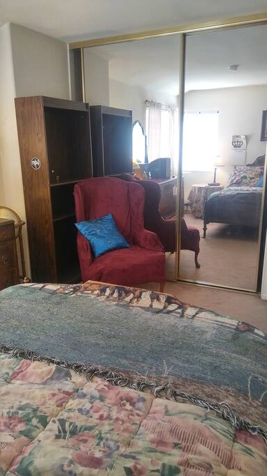 Sunny Guest Room with attached bathroom