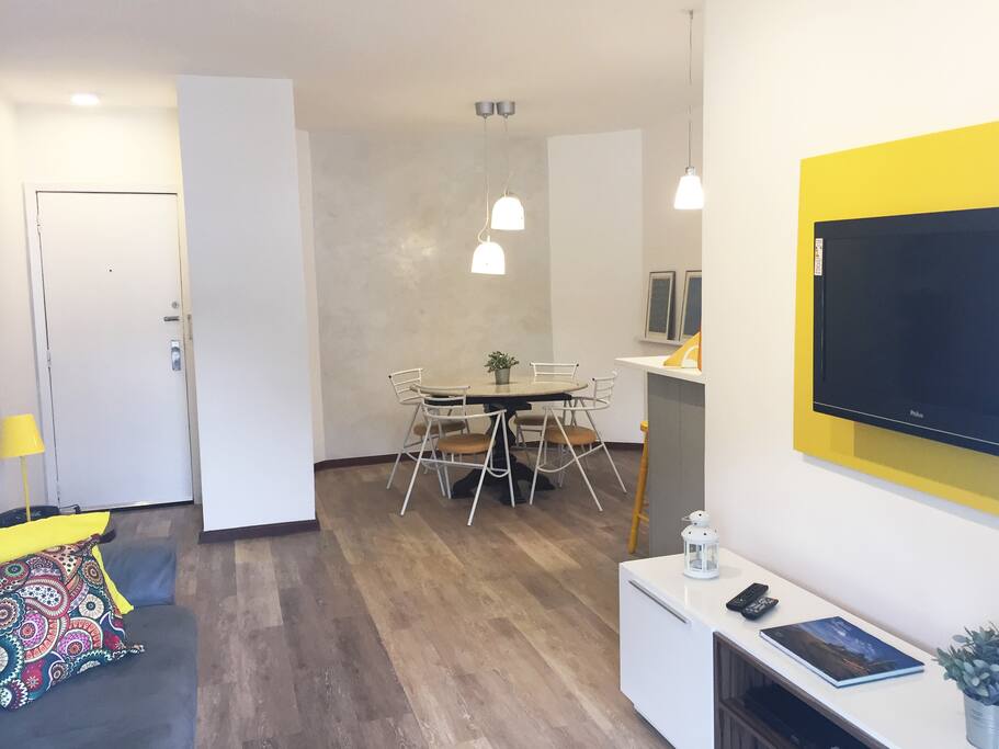 Sala de estar super confortável e aconchegante!