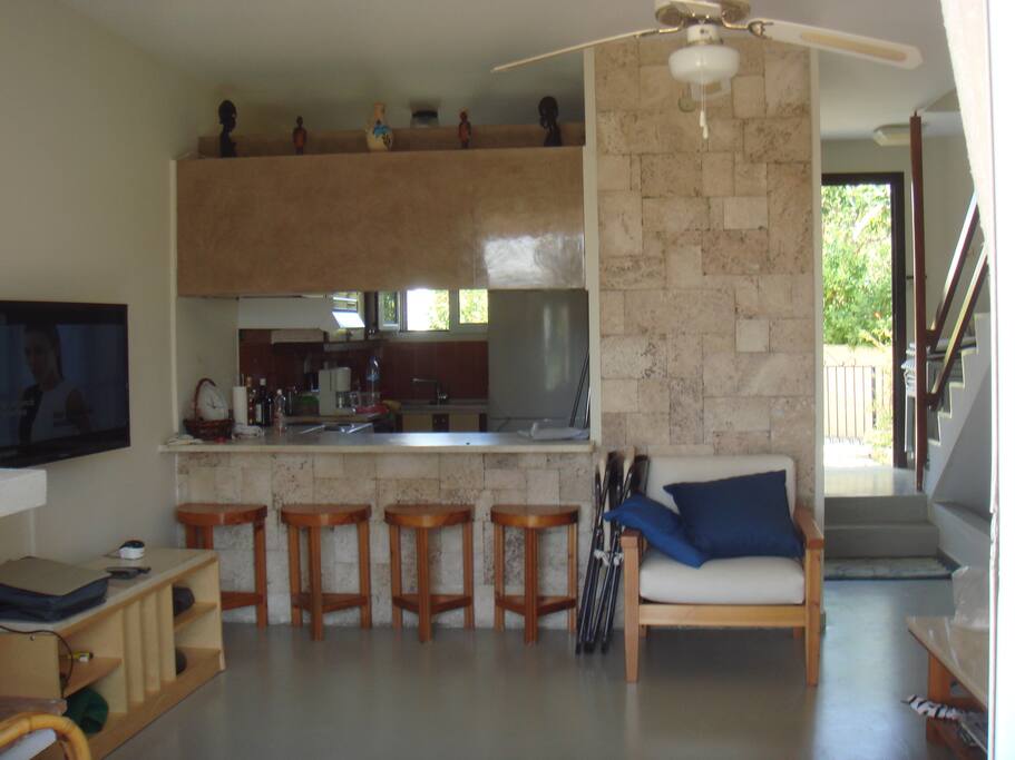 Κουζίνα open plan με το καθιστικό