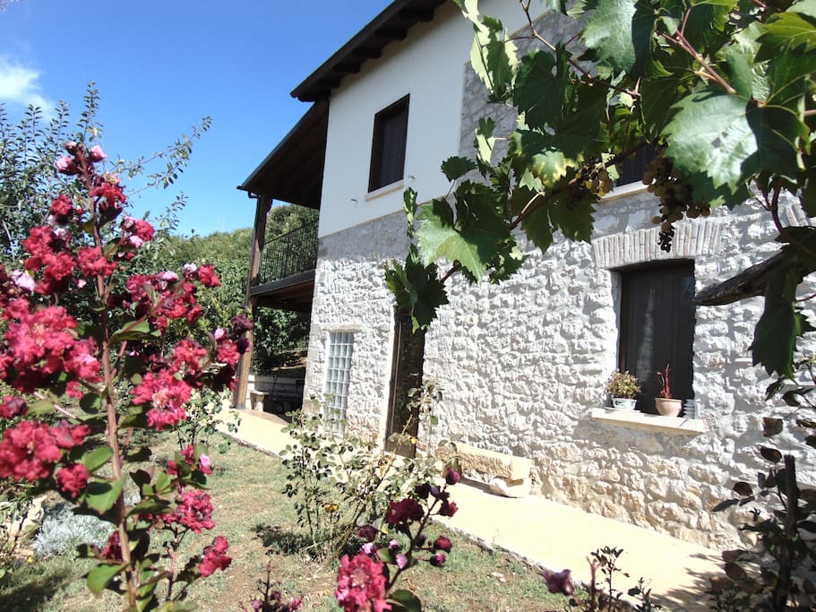 the restored farm cottage