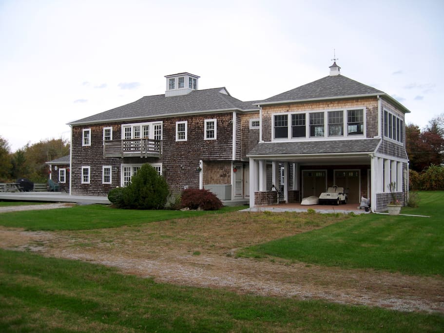 This is the back of the home, but we use it as main entrance because cars park in this area.