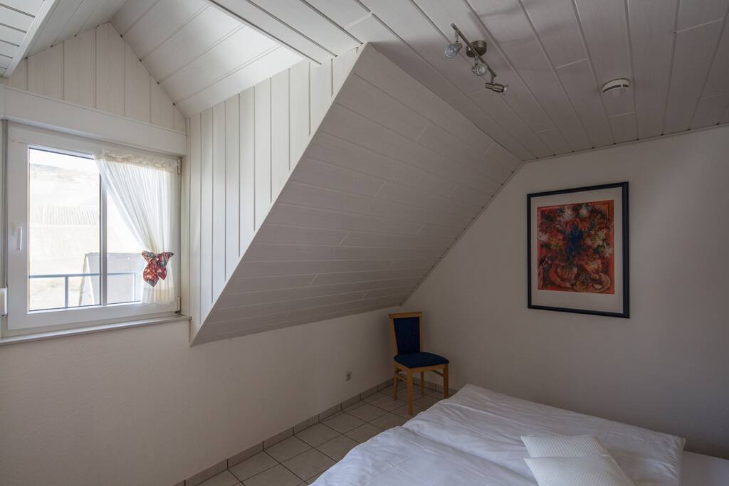 Das Schlafzimmer in der Ferienwohnung
