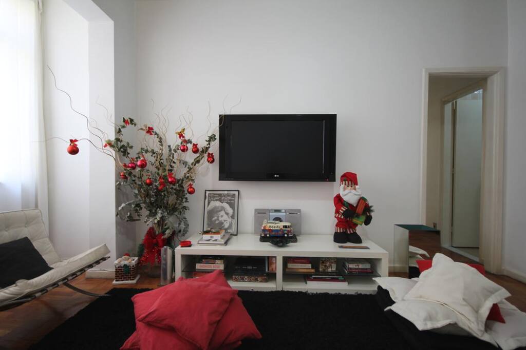 Sala com ventilador de teto