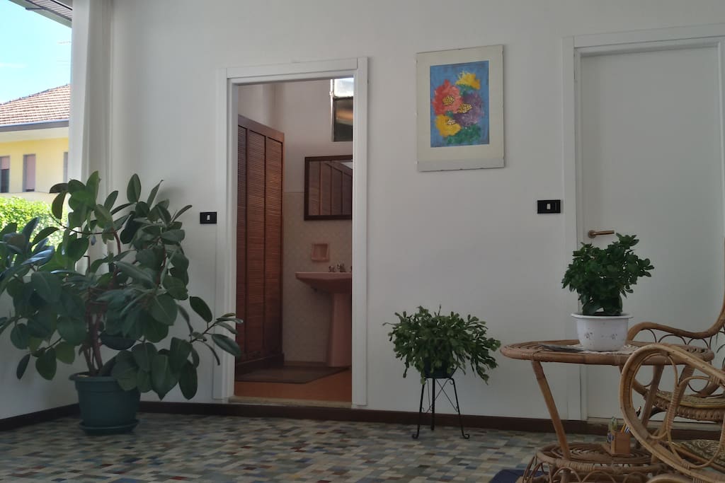 Veranda and bathroom