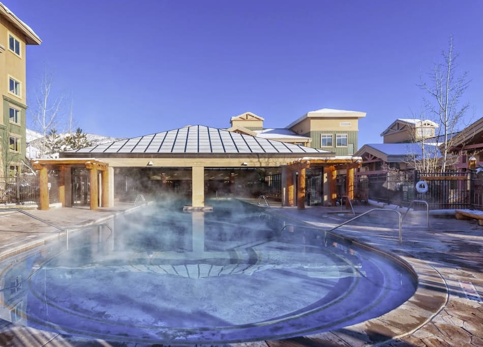 Indoor-outdoor pool - Outside view (Open to 10 pm all ages)
