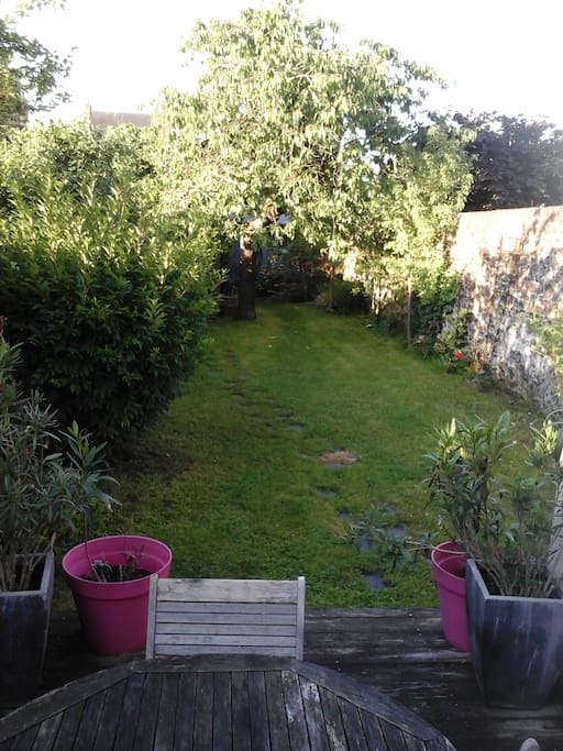 Terrasse et jardin plein sud