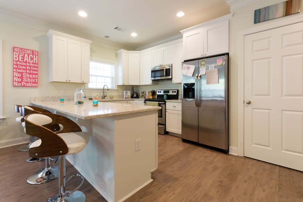 Kitchen and dining area