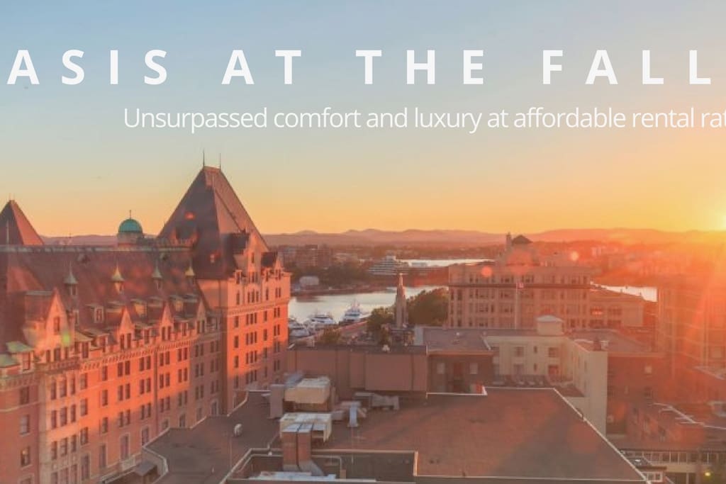 Our beautiful condo: unsurpassed comfort! 'Oasis at the Falls'! Check us out on our website or like us on Facebook! Stunning sunset views from the Falls.