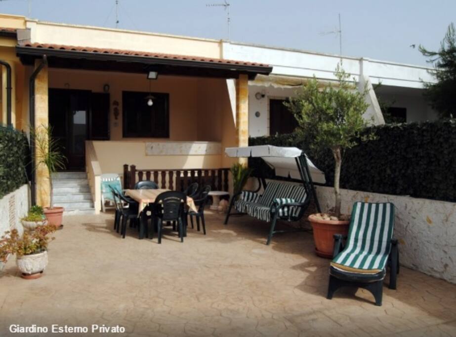 Giardino esterno privato