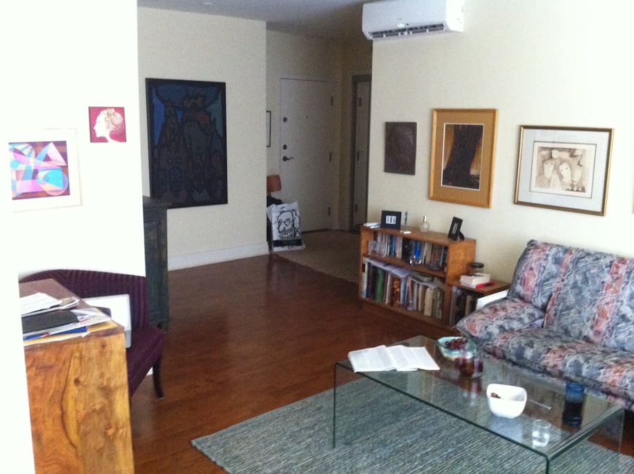 Entrance and living room