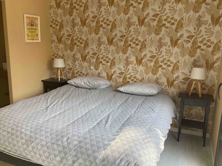 Habitación con cama king size sdb privada 